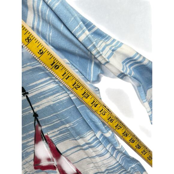 Catherines Top Sparkle Knit 3/4 Sleeve Women’s Plus Size 1X Blue - Picture 7 of 10